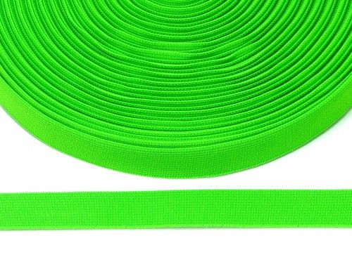 guma płaska 20 mm -zielona odblaskowa
