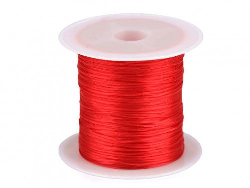 żyłka silikonowa elastyczna 1mm czerwona