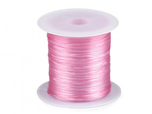 żyłka silikonowa elastyczna 1mm różowa