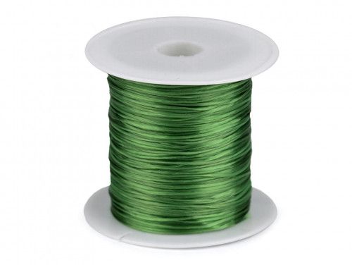 żyłka silikonowa elastyczna 1mm zielona