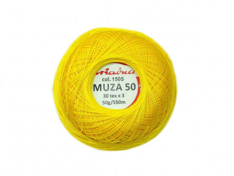 Kordonek MUZA 50 (30x3) żółty 1505