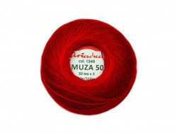 Kordonek MUZA 50 (30x3) czerwony 1548