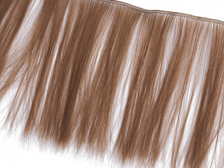 peruka-włosy dla lalek brązowe