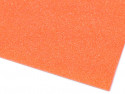 pianka gumowa z brokatem samoprzylepna pomarańczowa -2 sztuki