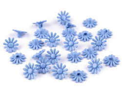 Guziczek dziecięcy kwiatek niebieski