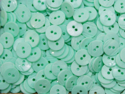 guziki 15mm miętowe opak. 25 sztuk