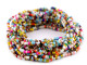 bransoletka z koralików zestaw 16 sztuk kolorowy mix