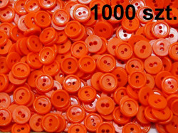 guziki 11mm pomarańczowe op. 1000 szt.