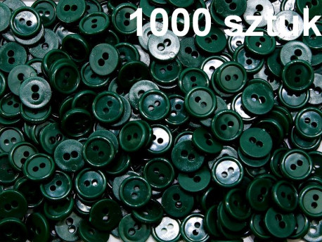 guziki 11mm zielone ciemne opak.1000szt.