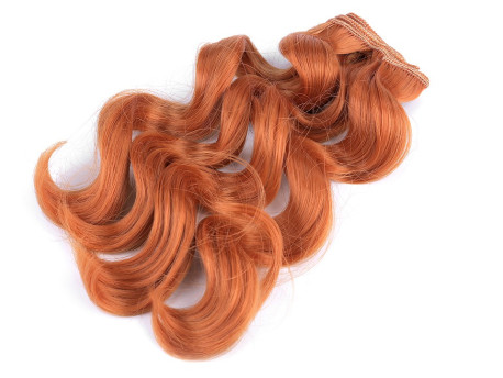 peruka-włosy dla lalek loki rude
