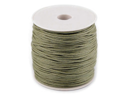 sznurek bawełniany woskowany 2mm zielony