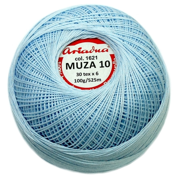 Kordonek MUZA 10 (30x6) kol. 1621 niebieski jasny
