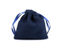 woreczek lniany granatowy