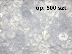 guziki 15mm przezroczyste opakowanie 500 sztuk