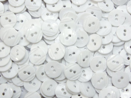 guziki 15mm białe opakowanie 25 sztuk