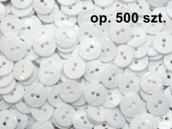 guziki 15mm białe opakowanie 500 sztuk