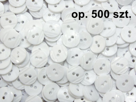guziki 15mm białe opakowanie 500 sztuk