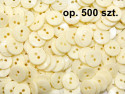guziki 15mm ecru opakowanie 500 sztuk