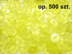 guziki 15mm żółte przezroczyste op. 500 sztuk