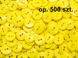 guziki 15mm cytrynowe opakowanie 500 sztuk