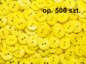 guziki 15mm cytrynowe opakowanie 500 sztuk
