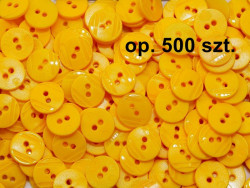 guziki 15mm żółte opakowanie 500 sztuk