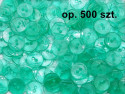 guziki 15mm zielone przezroczyste op. 500 sztuk