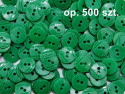 guziki 15mm zielone opakowanie 500 sztuk