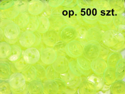 guziki 15mm neonowe przezroczyste op. 500 sztuk