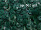 guziki 15mm zielone ciemne op. 500 sztuk