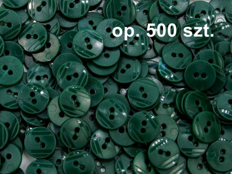 guziki 15mm zielone ciemne op. 500 sztuk
