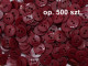 guziki 15mm bordowe opakowanie 500 sztuk