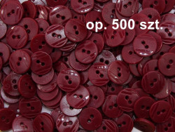 guziki 15mm bordowe opakowanie 500 sztuk
