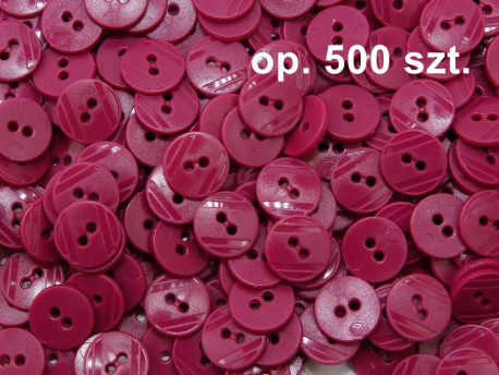 guziki 15mm malinowe ciemne opakowanie 500 sztuk