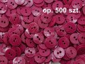 guziki 15mm malinowe ciemne opakowanie 500 sztuk