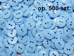 guziki 15mm niebieskie jasne op. 500 szt.