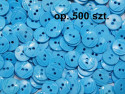 guziki 15mm turkusowe op. 500 szt.