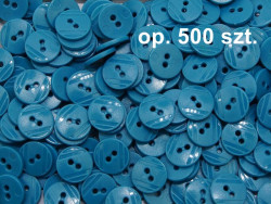 guziki 15mm turkusowe ciemne op. 500 szt.
