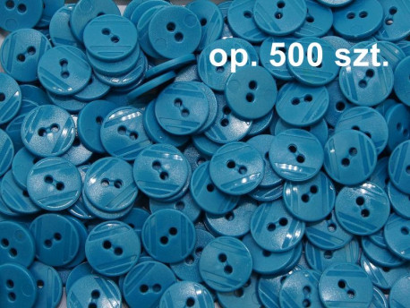 guziki 15mm turkusowe ciemne op. 500 szt.