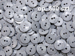 guziki 15mm popielate op. 500 szt.