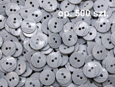 guziki 15mm popielate op. 500 szt.