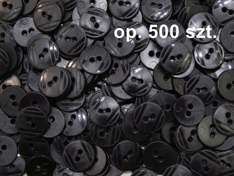 guziki 15mm czarne op. 500 szt.