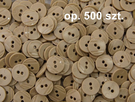 guziki 15mm cappuccino op. 500 szt.