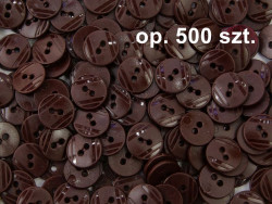 guziki 15mm brązowe op. 500 szt.