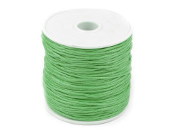 sznurek woskowany 1mm - 10 metrów jasny zielony