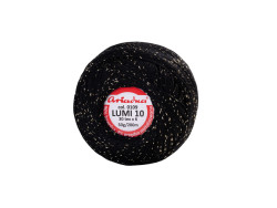 Kordonek LUMI 10 - czarny 0109 50g (30x6)