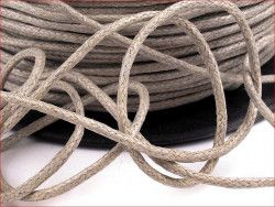 sznurek bawełniany woskowany 2mm beżowy