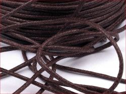 sznurek bawełniany woskowany 2mm brązowy