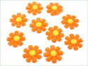 Aplikacja kwiatek pomarańczowy