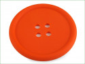 guzik silikonowy-podkładka, ozdoba-pomarańczowy